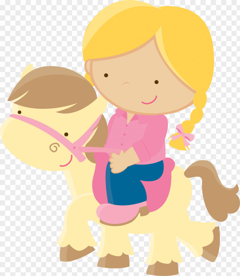 Cowgirl Child Idea Clip Art PNG