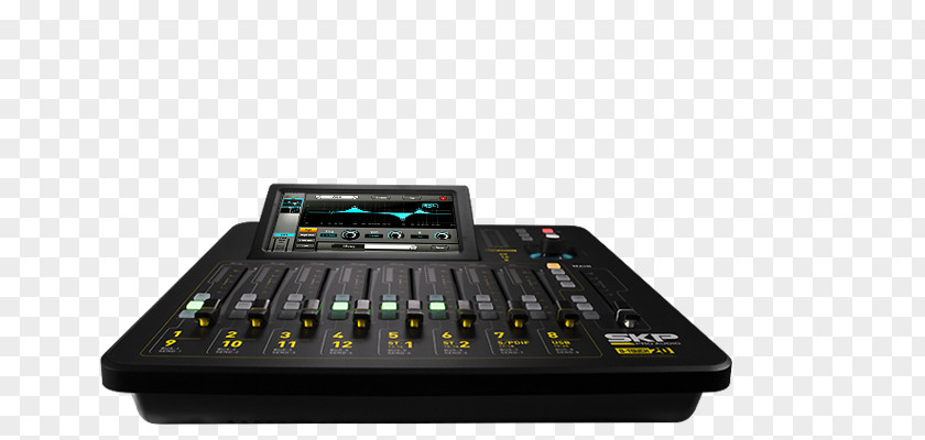 Digital Audio Mixer Mixers Microphone Signal Mixing Soundcraft Ui16 PNG