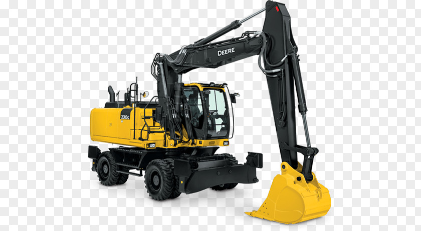 Excavator John Deere Caterpillar Inc. Heavy Machinery Compact PNG