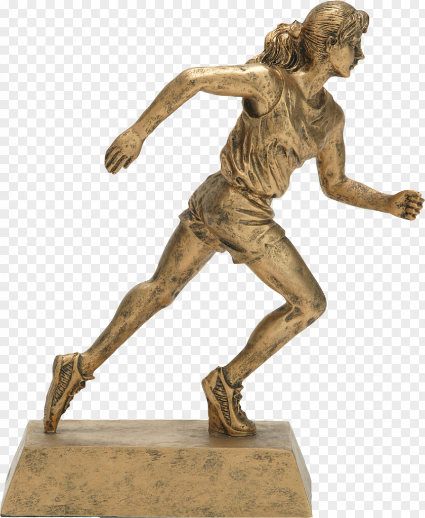 Trophy Award Track & Field Figurine Medal PNG