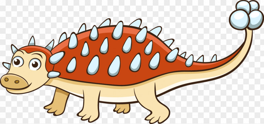 Vector Cartoon Dragon Baotou Dinosaur Ankylosaurus Euoplocephalus Clip Art PNG
