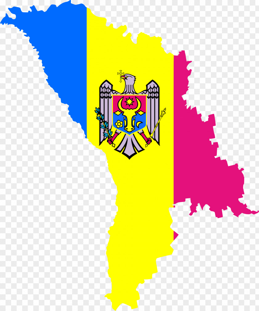 Flag Of Moldova Map Europe PNG