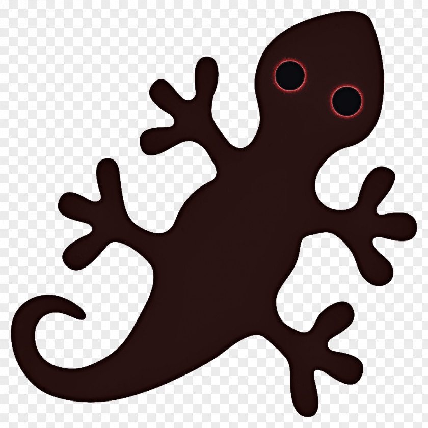 Silhouette Lizard Birthday Cake PNG