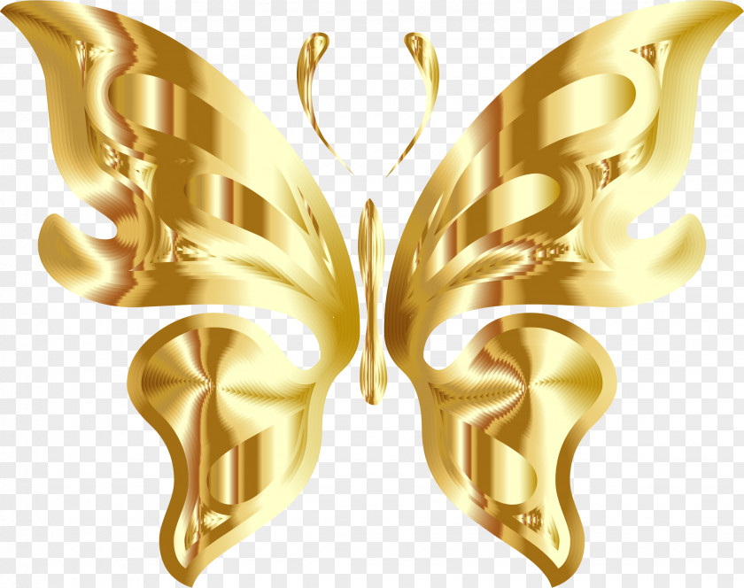 Butterfly Cliparts Background Gold Insect Mask Clip Art PNG