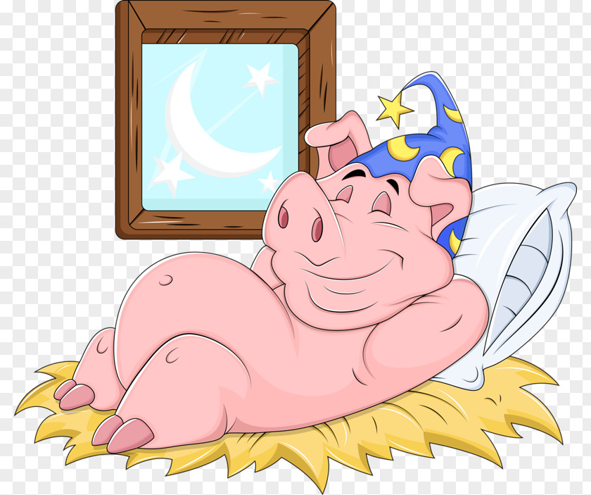 Hand-painted Pig Cartoon Domestic Drawing PNG