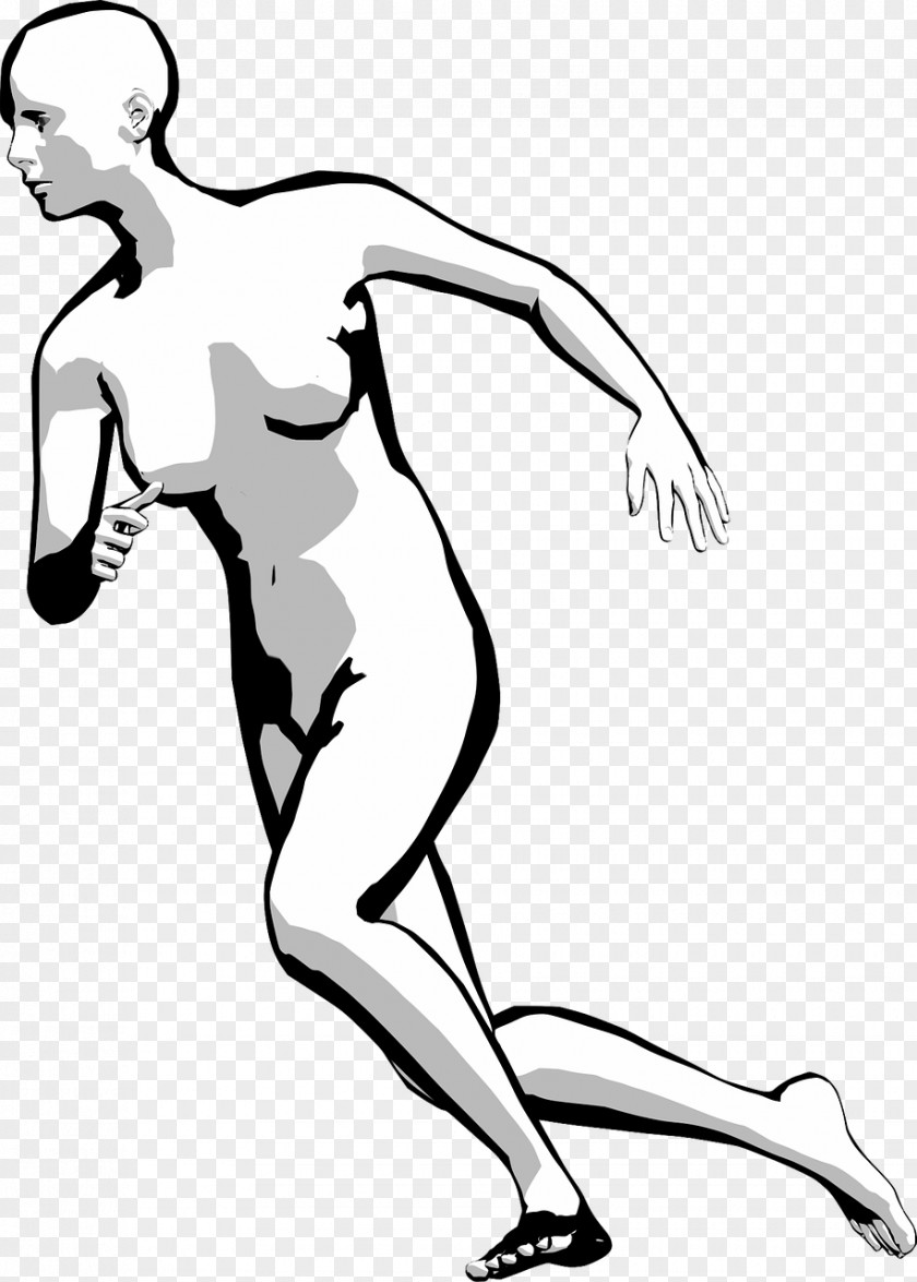 Running Man Person Clip Art PNG