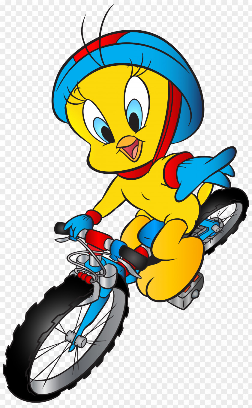 Tweety With Bicycle Transparent Image Bugs Bunny Smurfette Papa Smurf Clip Art PNG