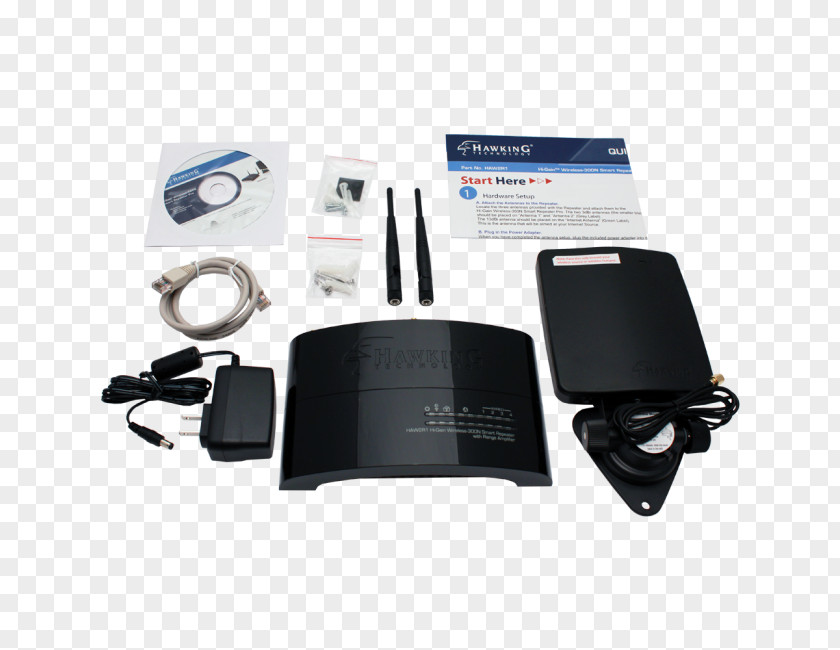 Wifi Antenna Wireless Repeater Wi-Fi Hawking HAW2R1 Hi-Gain 300N Smart Pro Electrical Cable PNG