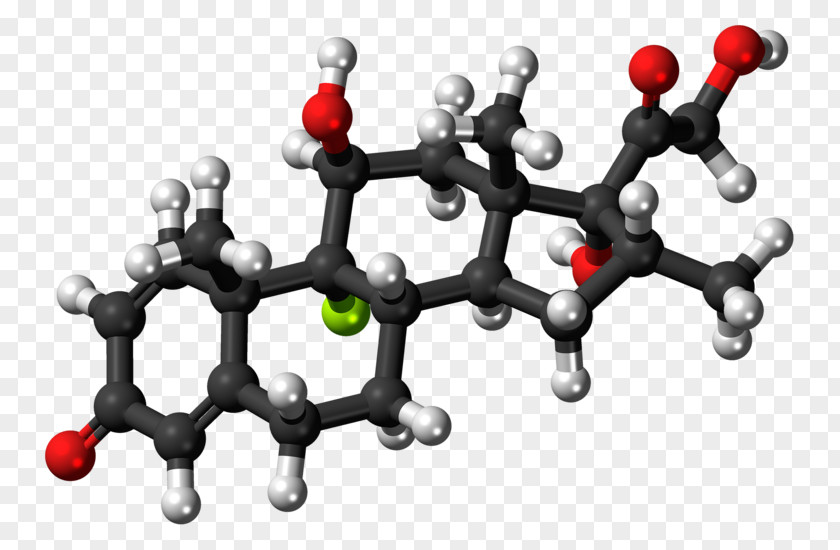 11-Deoxycortisol Molecule Glucocorticoid Ball-and-stick Model PNG