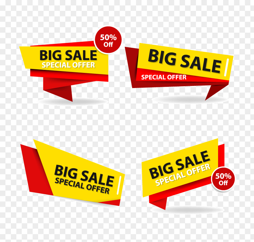 Colorful Shopping Sale Banner Template, Discount Collection Set Sales Advertising PNG