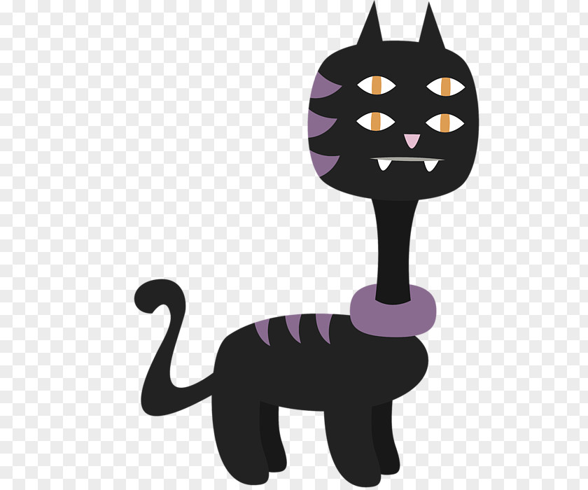 Halloween Boundary Black Cat Kitten Whiskers Clip Art PNG