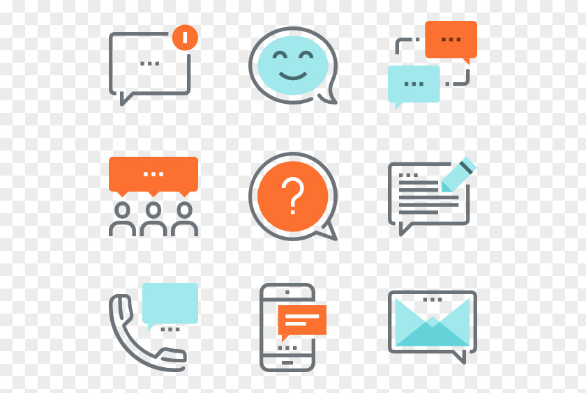 Multicolored Bubble Online Chat Email Message Room PNG