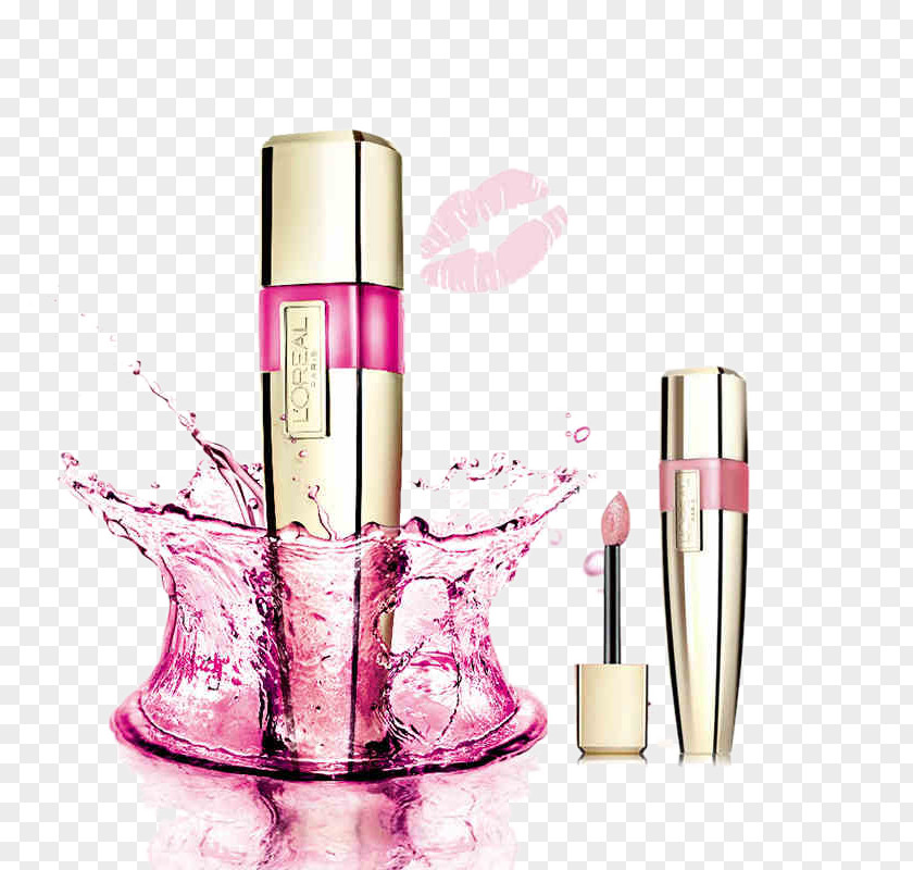 Water L'Oreal Paris Makeup Lip Milk Balm LOrxe9al Lipstick Gloss PNG