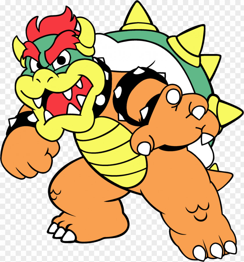 Bowser Vector Super Mario World Bros. Kart PNG