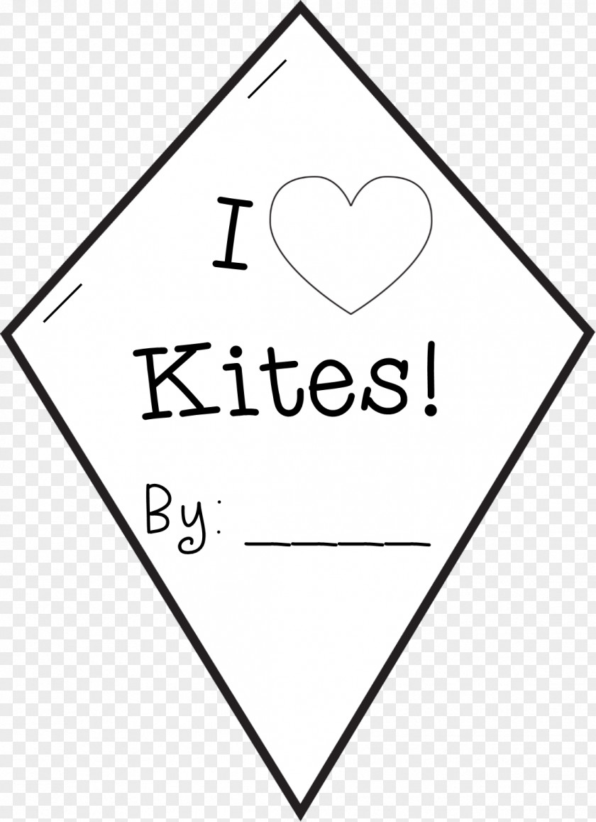 Kite Point Angle White Line Art PNG