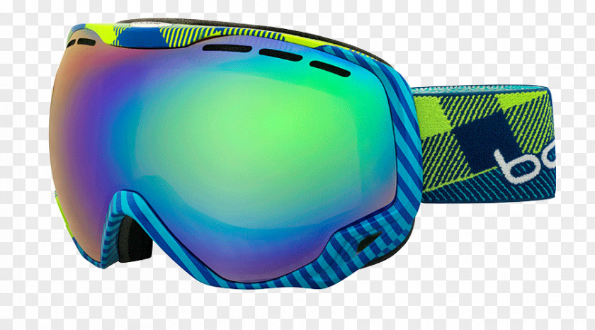 Mask Goggles Blue Bolle Emperor Skiing PNG