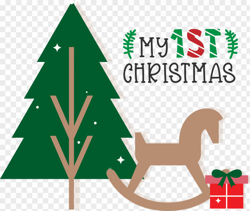 My 1st Christmas Merry Christmas PNG