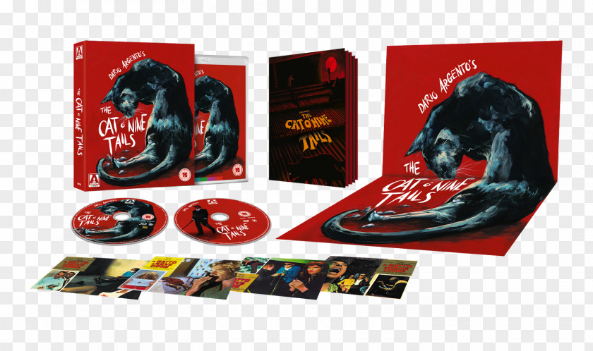 Dvd Blu-ray Disc Carlo Giordani Cat O' Nine Tails Arrow Films PNG