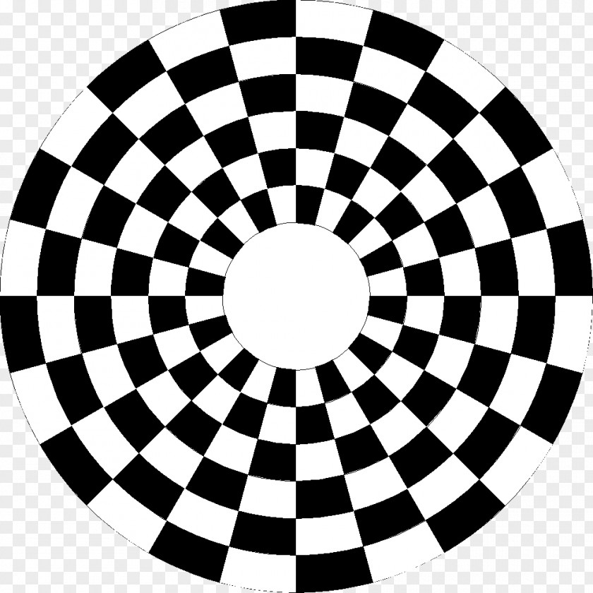 Geometric Shapes Checkerboard Circle Spiral PNG