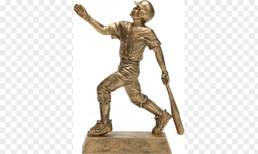 Gold Figures Roberts Trophies Trophy Figurine Resin Baseball PNG