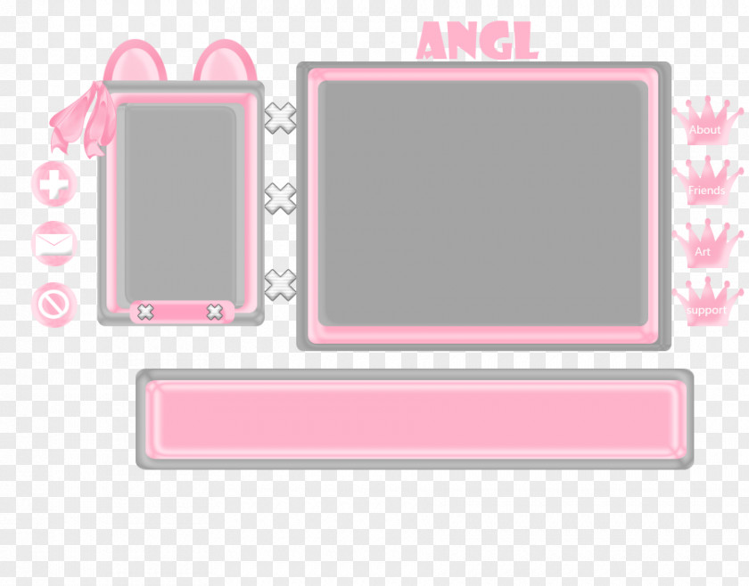 Vip Background Brand Pink M Picture Frames PNG