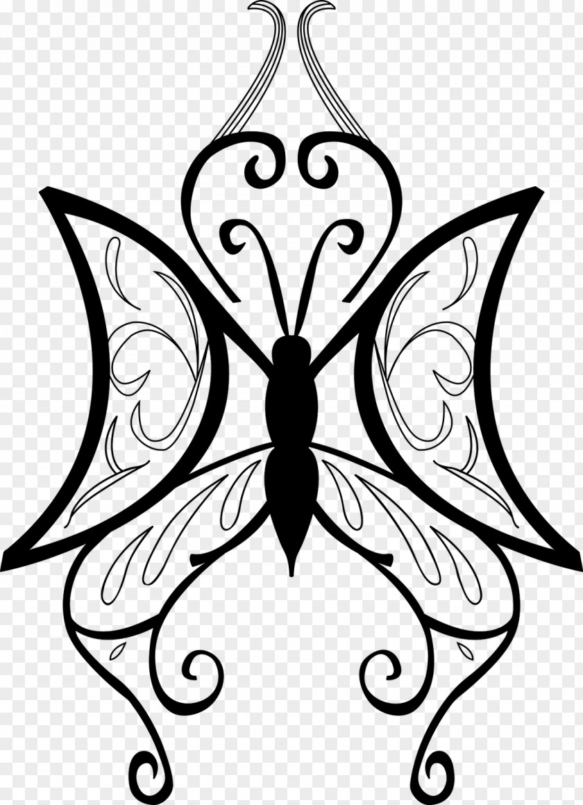 Butterfly Logo Brush-footed Butterflies Insect Line Art Clip PNG