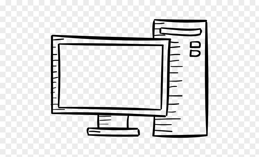 Computer Monitors Black And White Host PNG