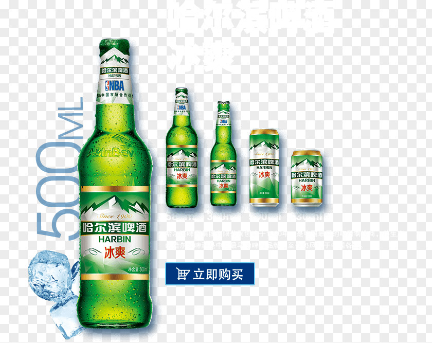 Beer Bottle Harbin Brewery Liqueur PNG