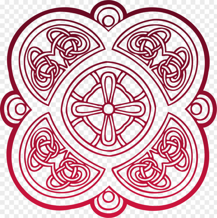 Christian Cross Coloring Book Celtic Knot Stained Glass PNG