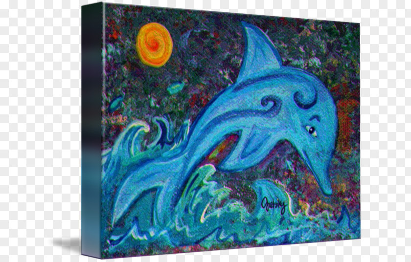 Dolphin Modern Art Painting Artist PNG