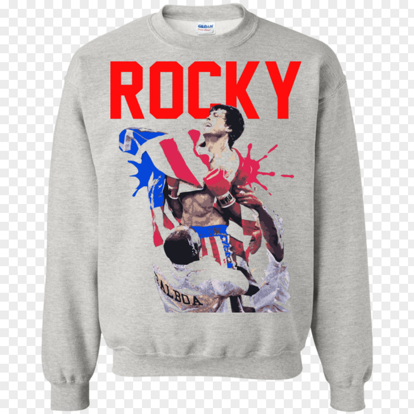Rocky Balboa T-shirt Hoodie Sweater Sleeve PNG