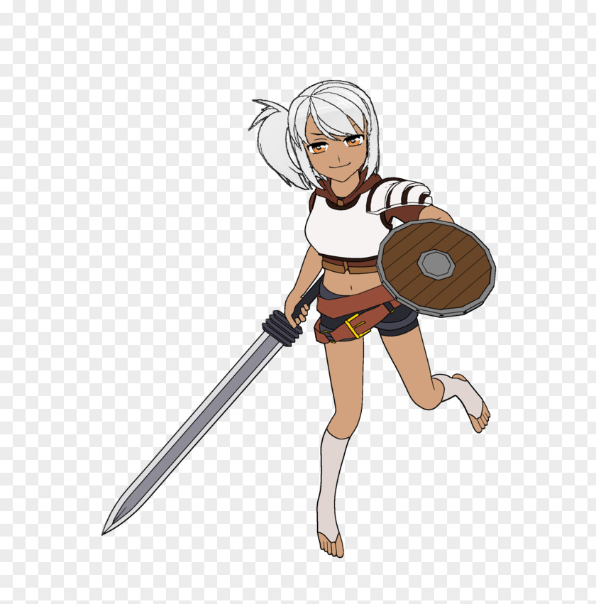 Sword Character Animated Cartoon PNG