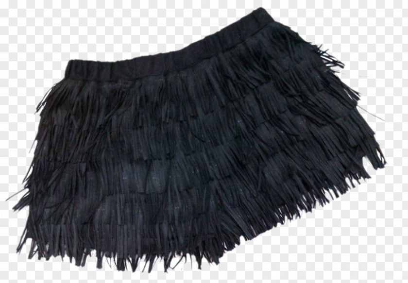 Tassel Skirt Black M PNG
