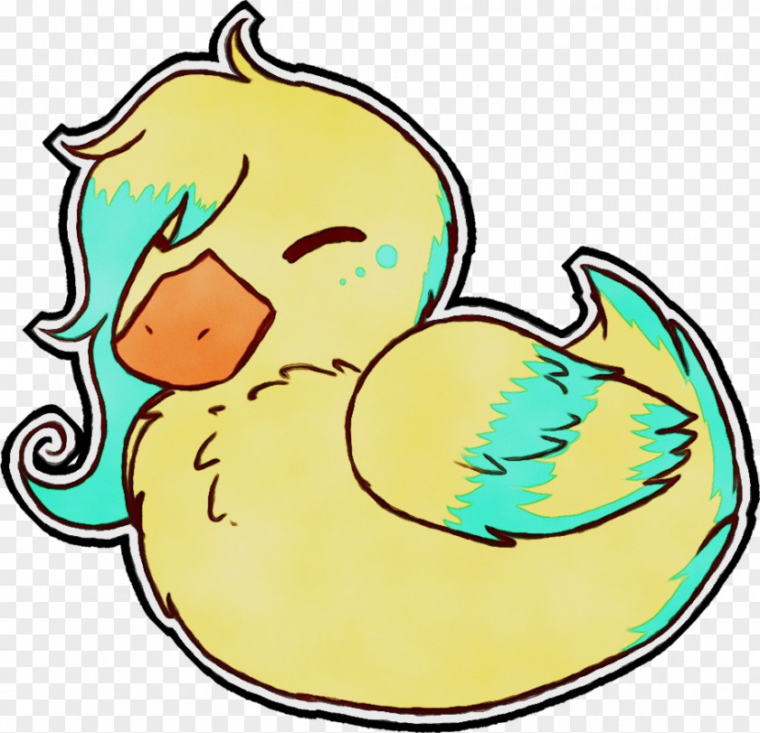 Bird Water Duck Ducks, Geese And Swans Rubber Ducky Yellow Line Art PNG