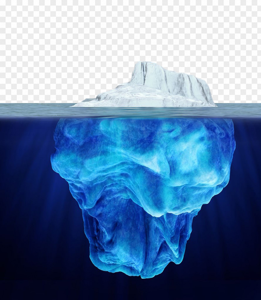 Blue Hand Painted Underwater Iceberg Theory Search Engine Optimization Water PNG