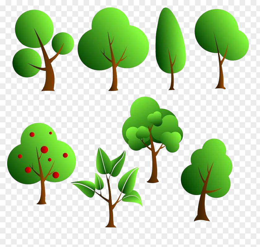 Cartoontree Cartoon Vector Graphics Tree Illustration Image Design PNG