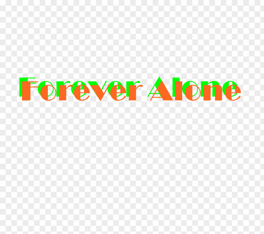 Forever Alone Logo Brand Line Font PNG
