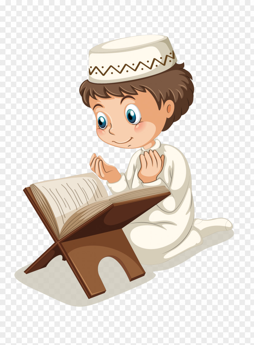 Islam Reading Muslim Boy Clip Art PNG