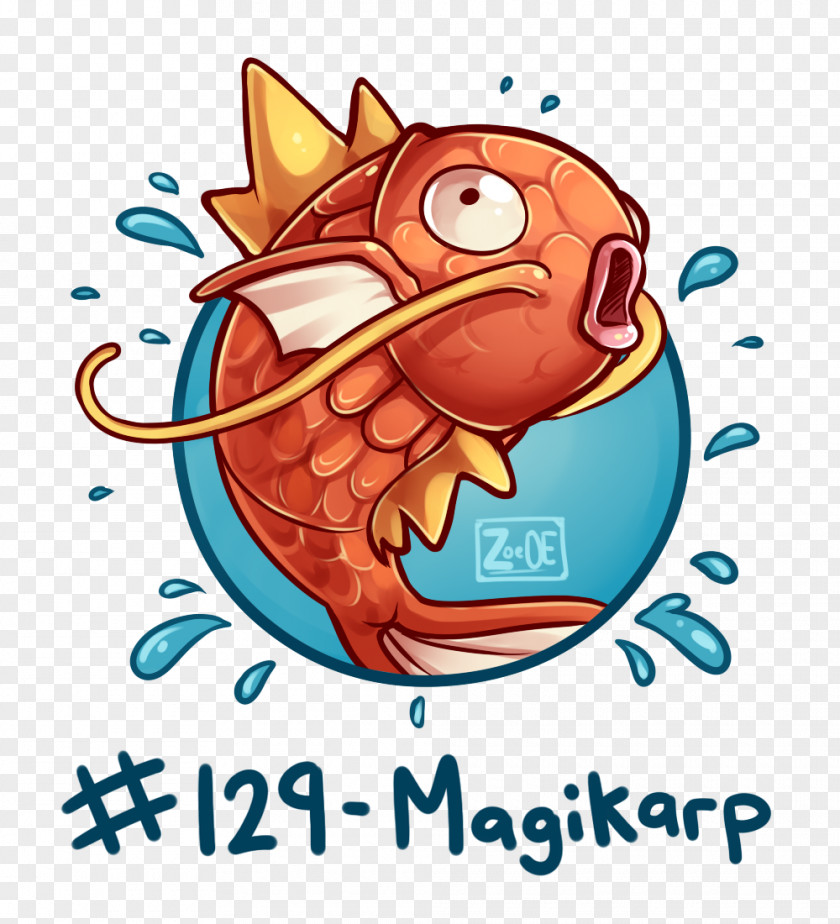 Magikarp Clip Art Illustration Animated Cartoon Marine Mammal PNG