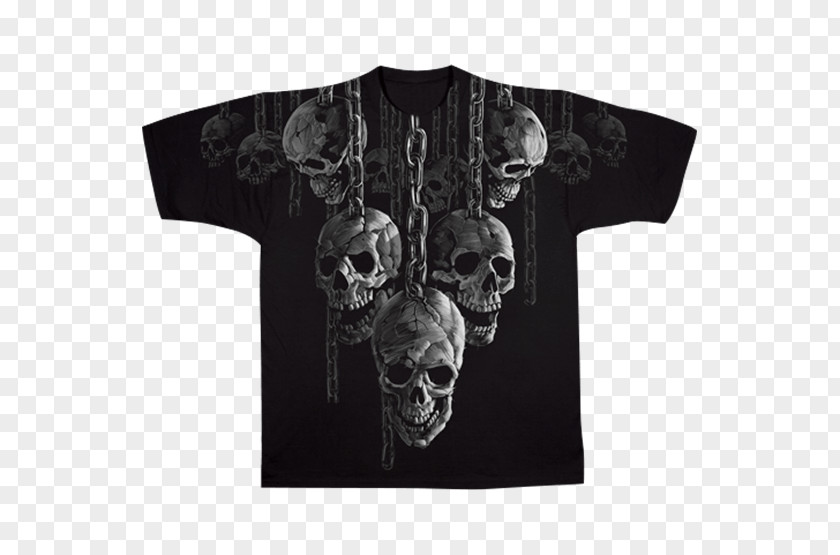 T-shirt Skull Hoodie Motorcycle Skeleton PNG