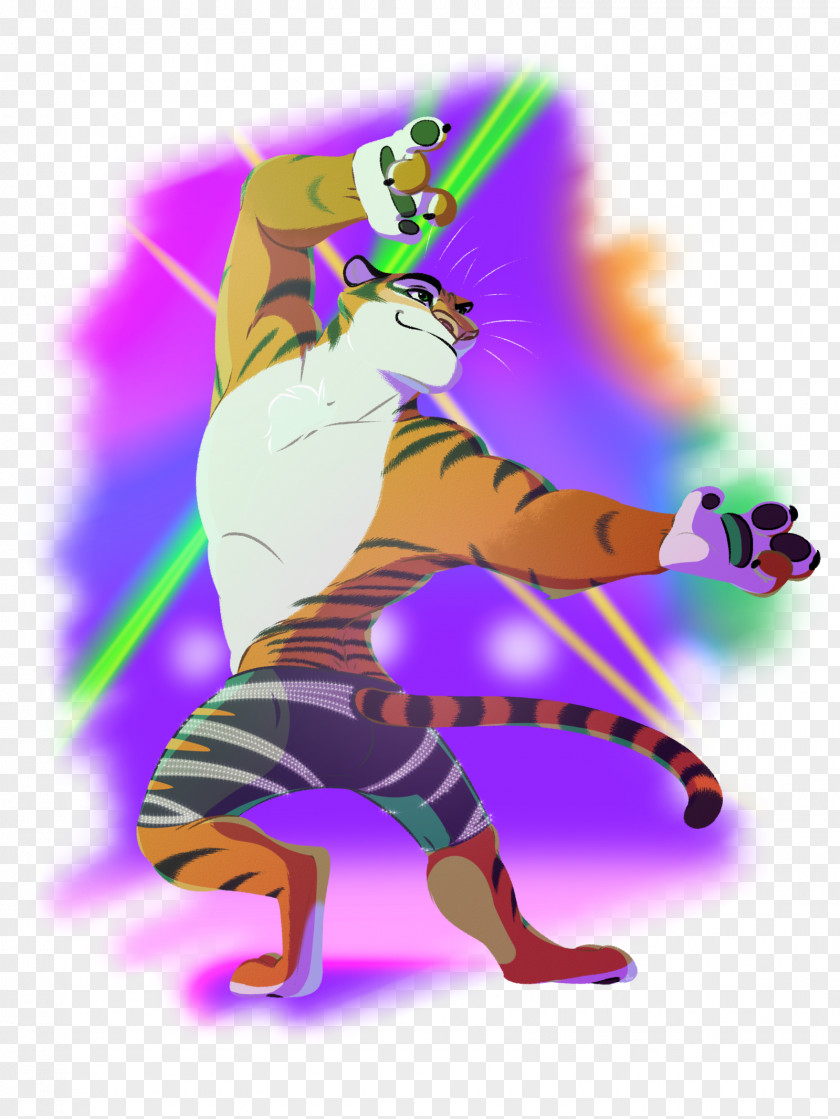 Tiger Art Dance PNG
