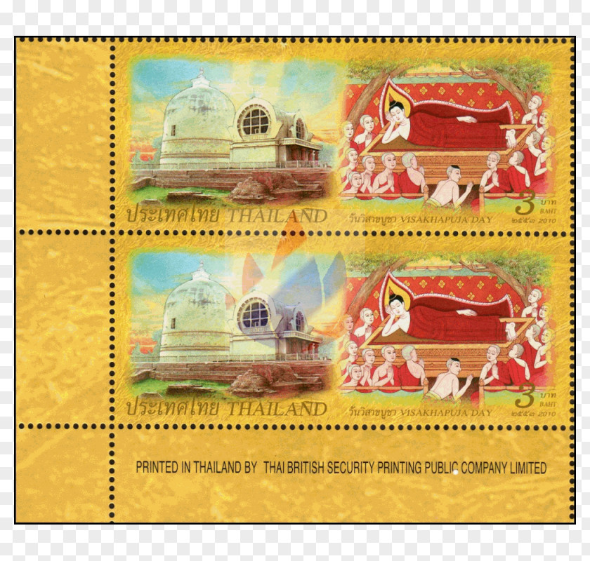Buddhas Parinirvana Postage Stamps Mail PNG
