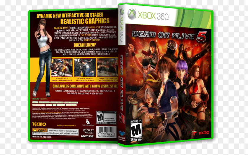 Dead Or Alive Ultimate Xbox 360 5 Darksiders II Rising 2: Off The Record PNG