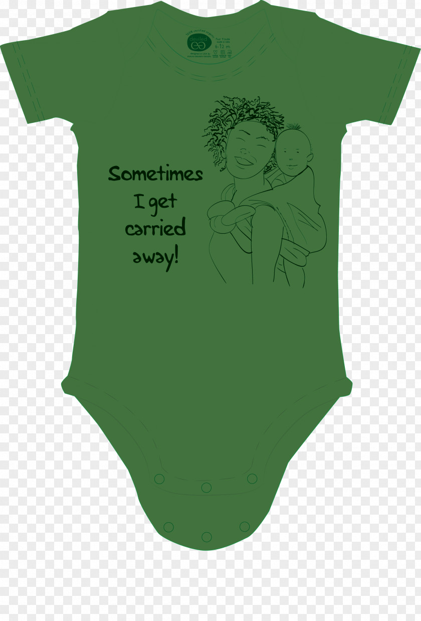 Diaper Mockup T-shirt Clothing Sleeve Outerwear Green PNG