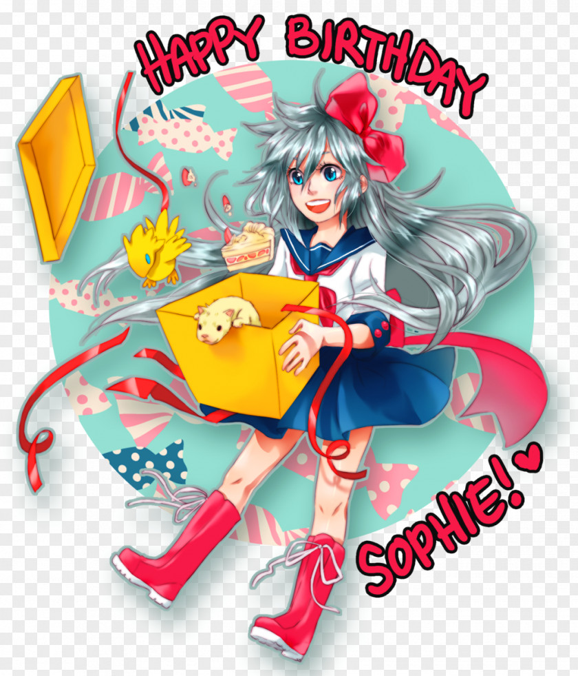 English Happy Birthday Sephiroth Fan Art PNG