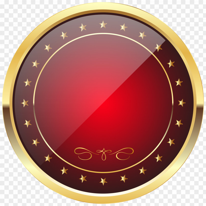 Red And Gold Badge Template Transparent Clip Art Image Rolex GMT Master II PNG