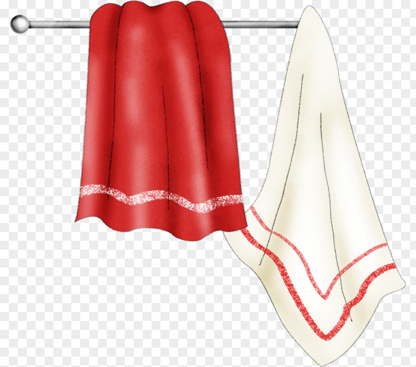 Red Towel Textile Clip Art PNG