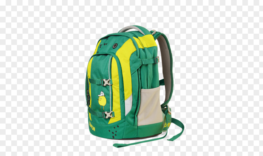 Backpack Satch Pack Green Match Yellow PNG
