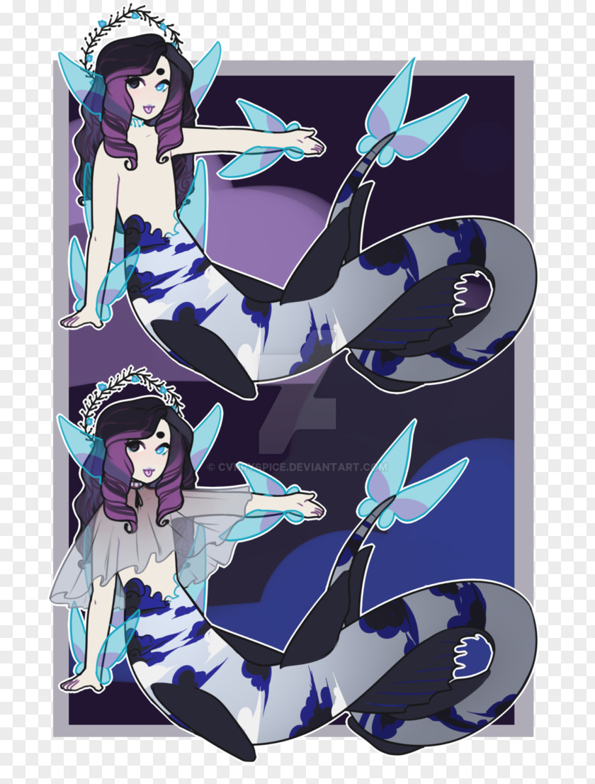 Butterfly Aestheticism Fiction Cartoon Purple Legendary Creature PNG