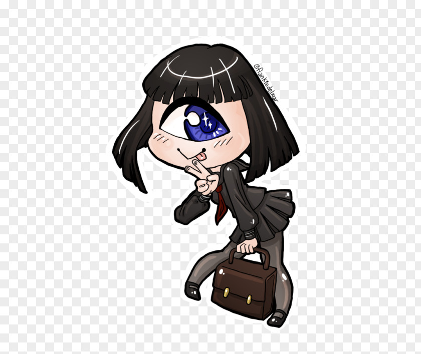 Sailor Theme Cartoon Illustration Black Hair Product Character PNG